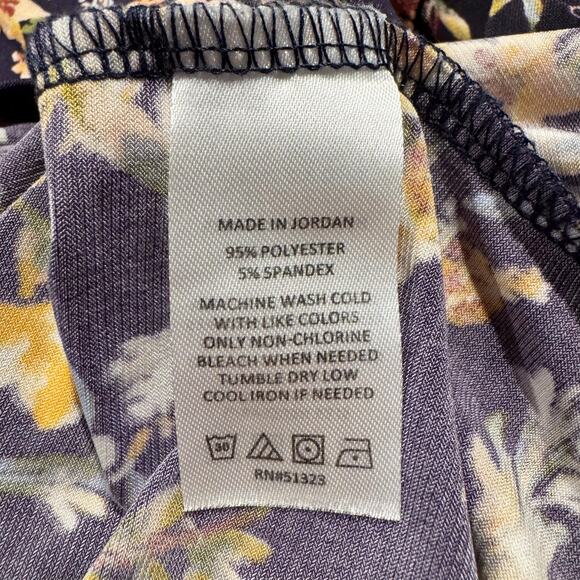 Vince Camuto Top 3/4 Sleeve Cottage Boho Prairie Romantic Academia Floral XXL - Picture 4 of 5